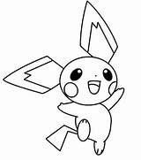 Pichu Coloring Pages sketch template