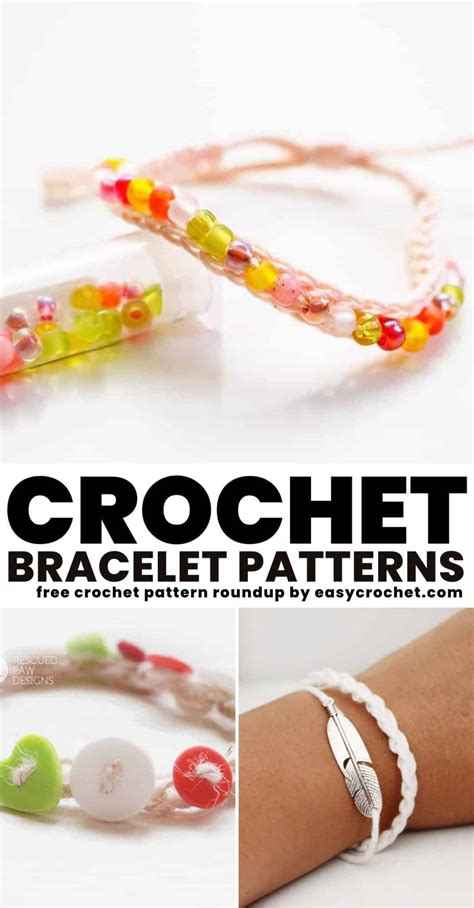 28 Free And Easy Crochet Bracelet Patterns - Easy Crochet Patterns