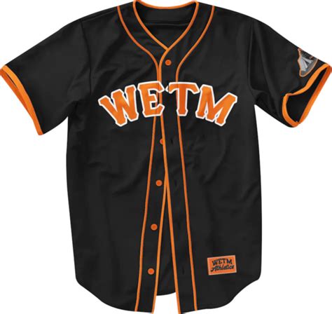 We Eat The Most Black & Orange 'WETM' Baseball Jersey | INC STYLE