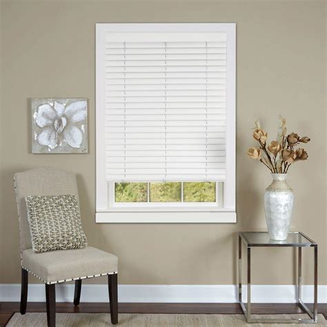 Achim White Cordless 2 in. Vinyl Luna Venetian Blind - 35 in. W x 64 in. L-LUCO35WH04 - The Home ...