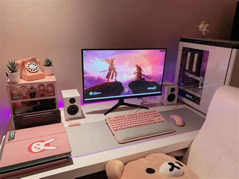 42 Pink Gaming Setup Ideas for Gamer Girls - GPCD