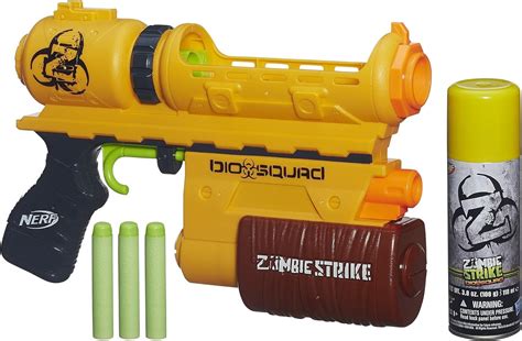 Nerf Zombie Strike Biosquad Zombie Eraser ZR-100 Blaster, Blasters ...