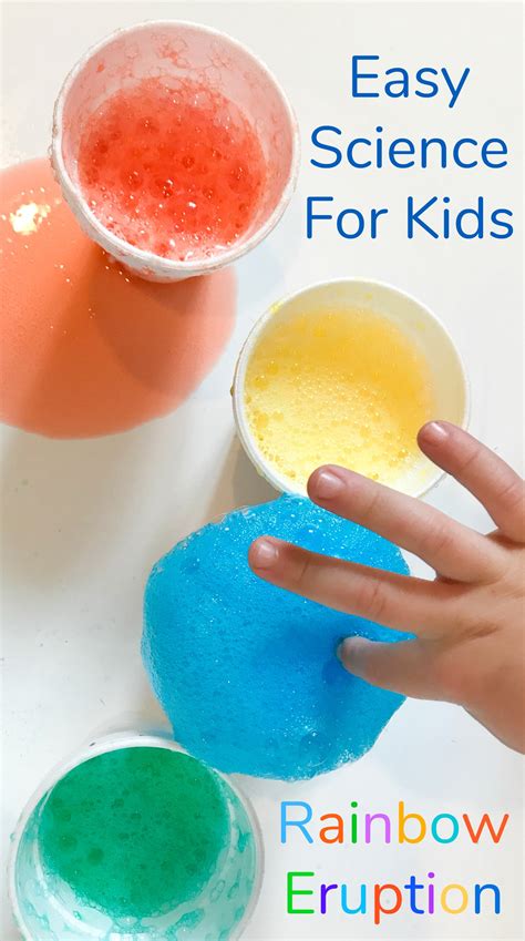 Easy Science for Kids: A Rainbow Eruption - The Chirping Moms