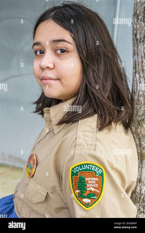 Girl volunteer ranger uniform hi-res stock photography and images - Alamy