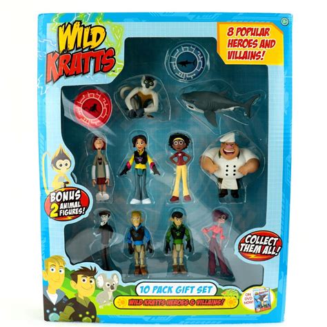 Wild Kratts Toys 10-Pack Action Figure Gift Set Other Preschool ...