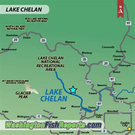 Lake Chelan - Fish Reports & Map