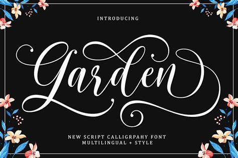 Garden Font by Kartiny Type · Creative Fabrica