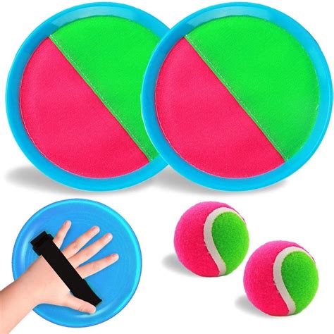 Ball and Catch Game Outdoor Game for Kids Toss and Catch Ball Set ...