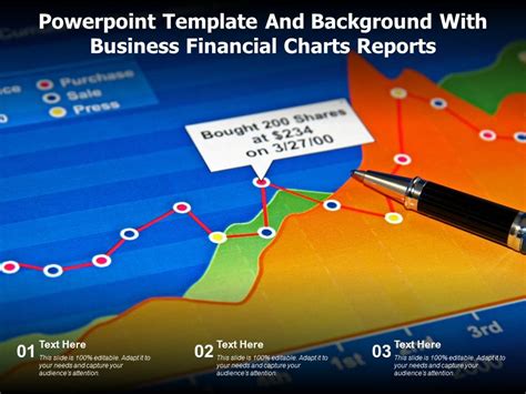 Powerpoint Template And Background With Business Financial Charts Reports | Presentation ...