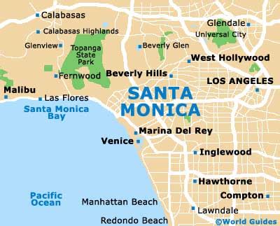 Santa Monica Attractions Nearby: Santa Monica, California - CA, USA