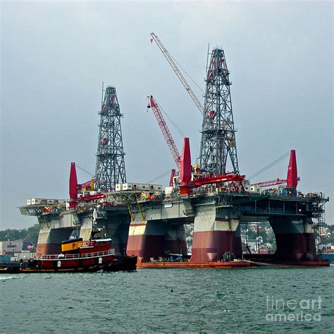 Oil Rigs Under Construction Photograph by Faith Harron Boudreau - Fine Art America