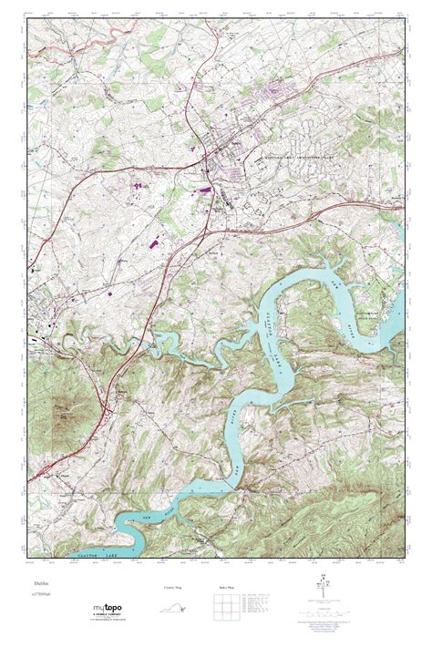 MyTopo Dublin, Virginia USGS Quad Topo Map