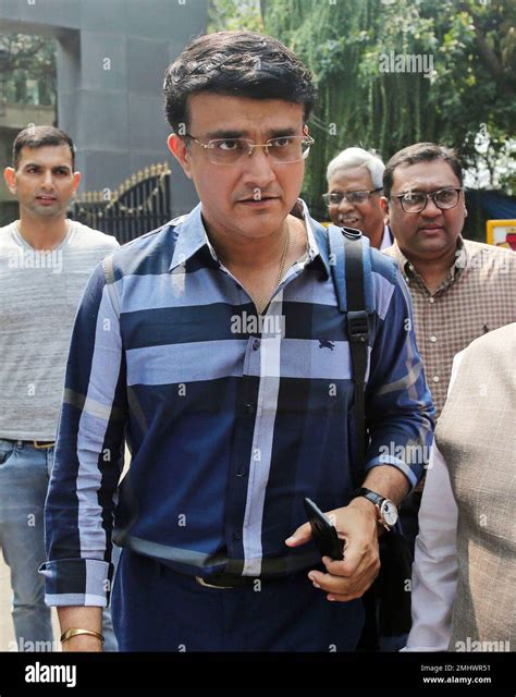 Former Indian cricket captain Sourav Ganguly, arrives to file ...