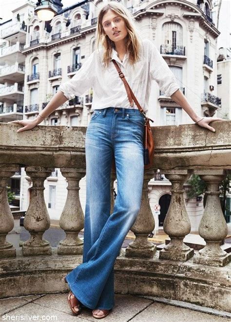 how to style flared jeans | Fashion, Casual work outfits, Clothes