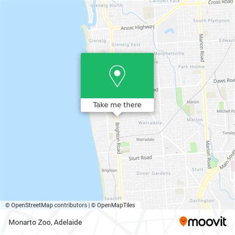 How to get to Monarto Zoo in North Brighton by bus, train or light rail?