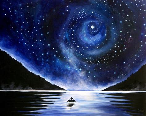 how I paint | Night sky painting, Sky painting, Starry night painting