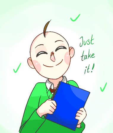 Just take it! GIF | Baldi's Basics Amino