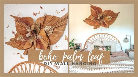 BOHO Palm Leaf Wall Hanging - YouTube