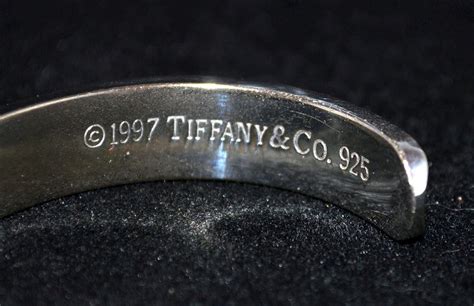 Authentic 1997 Tiffany & Co 1837 Sterling Silver Solid Cuff Bracelet ...
