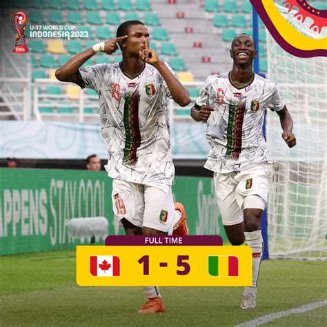 Mondial U17 : le Mali corrige le Canada et file en 8es de finale