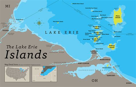 Lake Erie Islands Map – Map Of The World