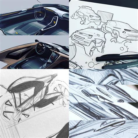 Sketches and Renders .01 on Behance