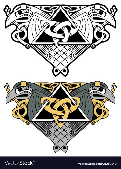 A stylish banner in the celtic style Royalty Free Vector