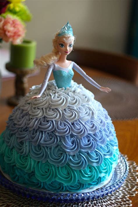 Elsa Doll Cake For A Frozen Themed Birthday Party - CakeCentral.com