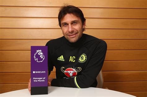 Conte makes history as Barclays Manager of the Month