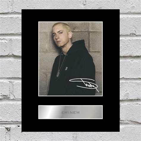 Eminem Signed Mounted Photo Display : Amazon.co.uk: Home & Kitchen