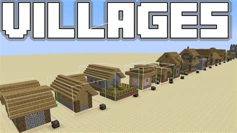 Minecraft 1.14 - All new Village Structures - A detailed look at Plains Villages! - YouTube