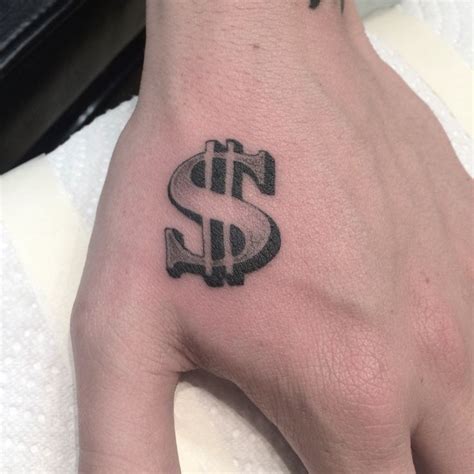 Single needle money sign by:Mike Jupp Forarm Tattoos, Foot Tattoos, Finger Tattoos, Small ...