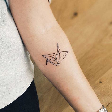 Paper crane tattoo by Rhys Pieces - Tattoogrid.net