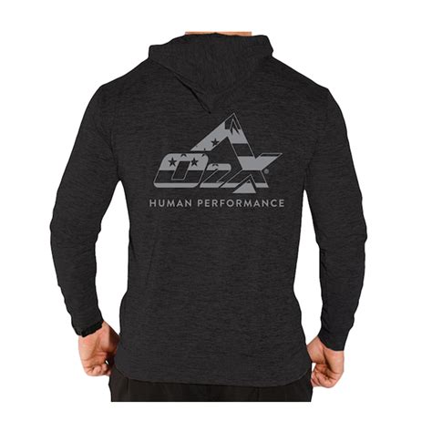 Born Primitive Black Athleisure O2X Logo Hoodie - O2X Human Performance