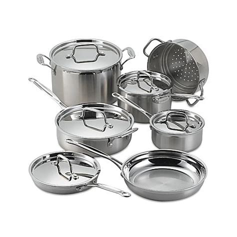 Cuisinart® MultiClad Pro Stainless Steel 12-Piece Cookware Set ...