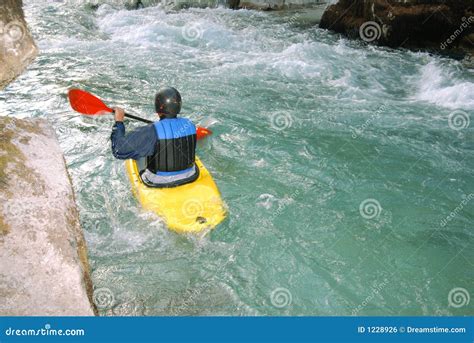 Kayaking on the Rapids of River Stock Photo - Image of excitement, soak: 1228926