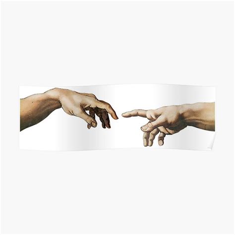 "The creation of Adam" Poster by Mengarda | Redbubble