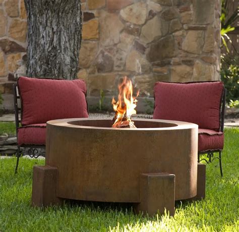 Corten Steel Outdoor Round Bowl Gas Fire Pits - Buy Outdoor Gas Fire Pits,Steel Bowl Gas Fire ...