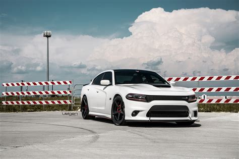 Custom White Dodge Charger Goes Stylish with Red Accents — CARiD.com ...