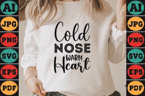 Cold Nose Warm Heart Graphic by anwarhossinbd83 · Creative Fabrica