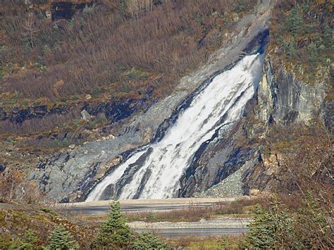 Nugget Falls in Juneau Alaska During Late Fall Photograph by Jessica Foster - Fine Art America