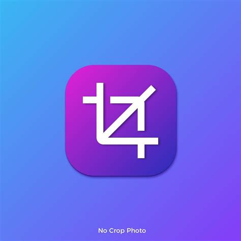 No crop photo app logo design #crop #logo #photo #graphicdesign #logos #ios #ios11 #nocrop # ...