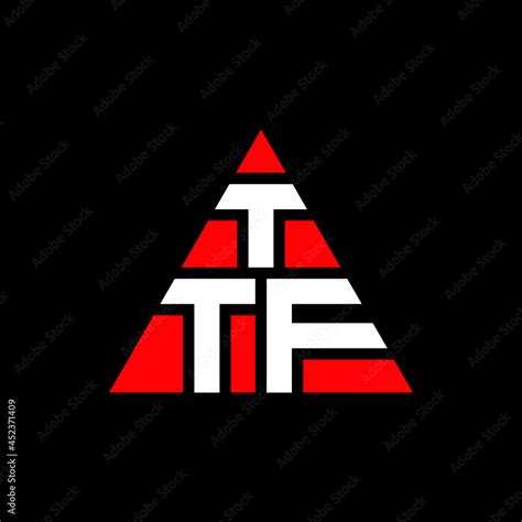 TTF triangle letter logo design with triangle shape. TTF triangle logo design monogram. TTF ...