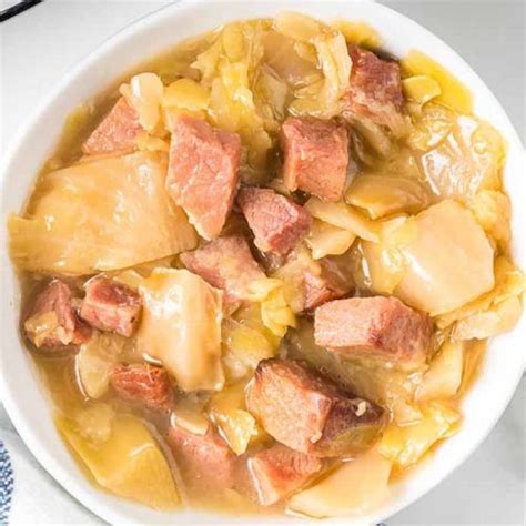 Crock pot ham and cabbage recipe - slow cooker ham and cabbage