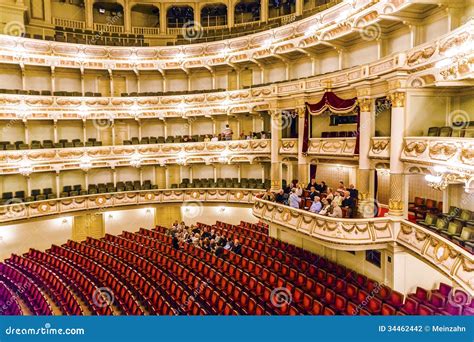 Auditorium Of The Famous Semper Opera In Dresden Editorial Photography ...