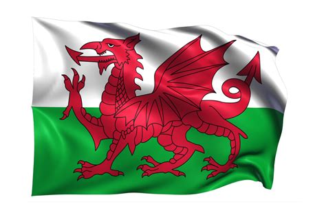 Wales Waving flag Realistic Transparent Background 15309532 PNG