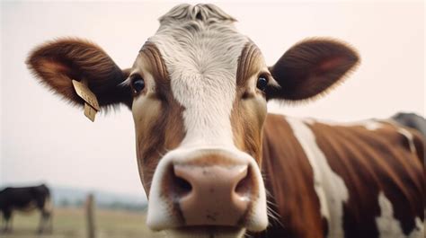 Premium AI Image | Cow closeup face