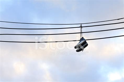 Shoes Hanging On Power Lines Stock Photo | Royalty-Free | FreeImages