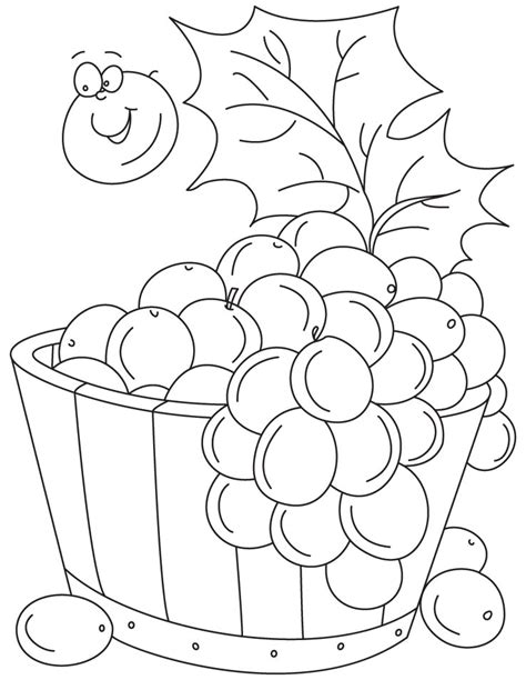 Grapes in tub coloring pages | Download Free Grapes in tub coloring pages for kids | Best ...