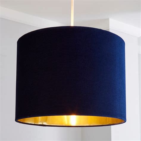 Santos 36cm Drum Navy Shade | Dunelm